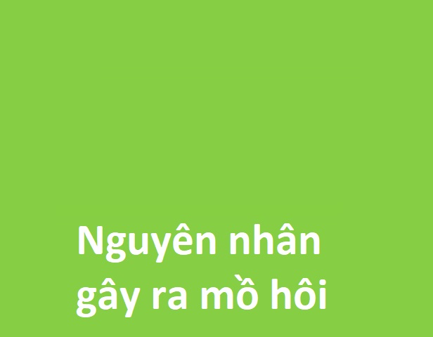 Nguyên nhân gây ra mồ hôi